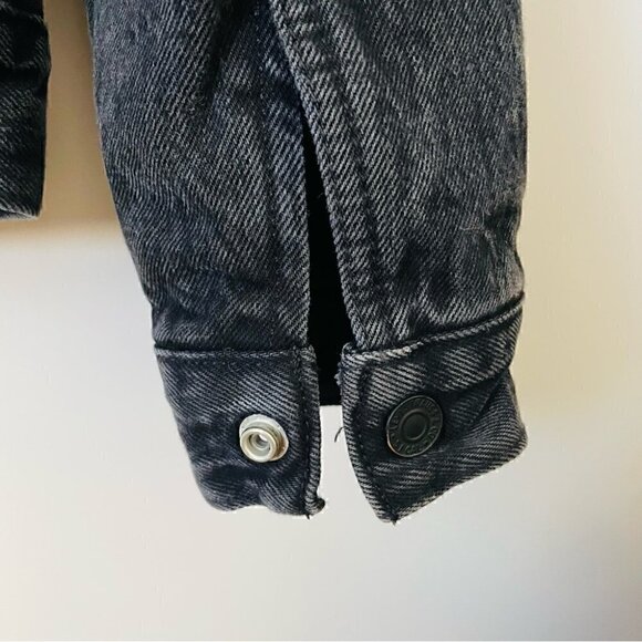 Levi's Sherpa Trucker Jacket Roadster Black, Sz Medium - Picture 15 of 16